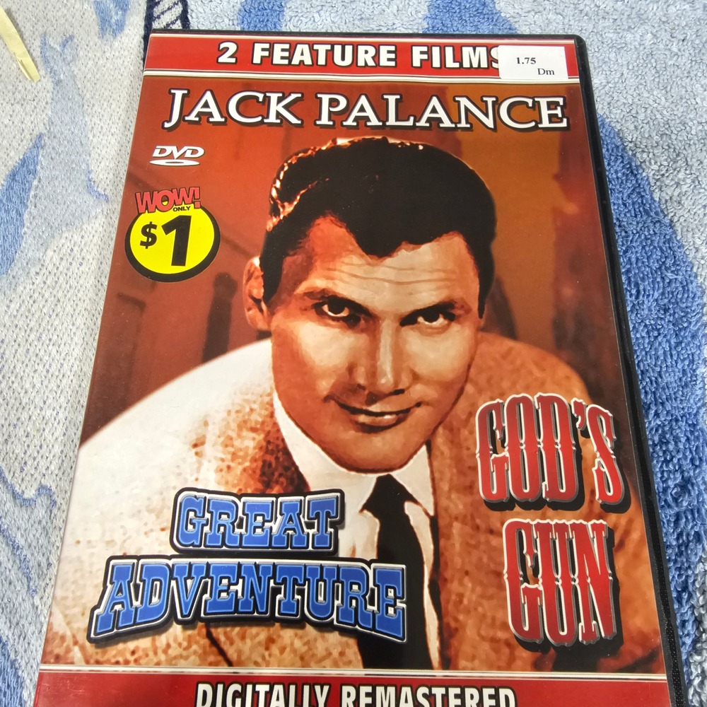 Jack Palance 2 Feature Films DVD Great Adventure & God's Gun Lee Van Cleef